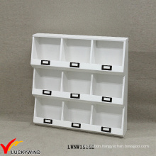 Handmade French Small Decorative Wall White Wooden Shelving Units